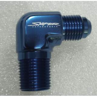 90 Degree -6 to 3/8 NPT AN Adapter